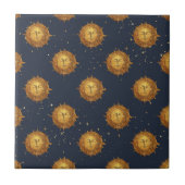 Celestial Sun Gold Pattern (1) タイル (正面)