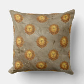 Celestial Sun Gold Pattern (2) クッション (正面)