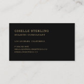 Celestial Sun & Moon Black Gold 名刺 (裏面)