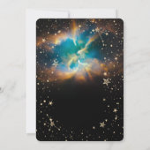 Celestial Sun,Moon Lotus Stars Quinceanera 招待状 (裏面)