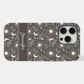Celestial Sun & Moon Phone Case | カスタムネーム iPhoneケース (裏面横)