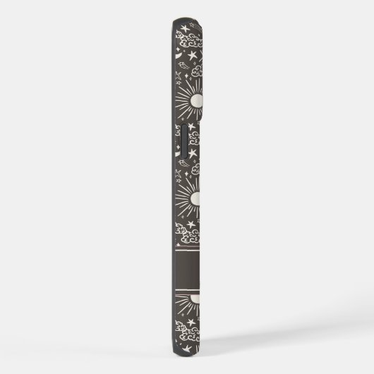 Celestial Sun & Moon Phone Case | Custom Name iPhoneケース (右側面)