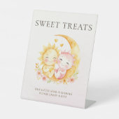 Celestial Sun Moon Sweet Treats Baby Shower 台座サイン (正面)