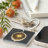 Celestial Sun Moon Symbol Sacred Cosmic Balance キーホルダー (正面右)