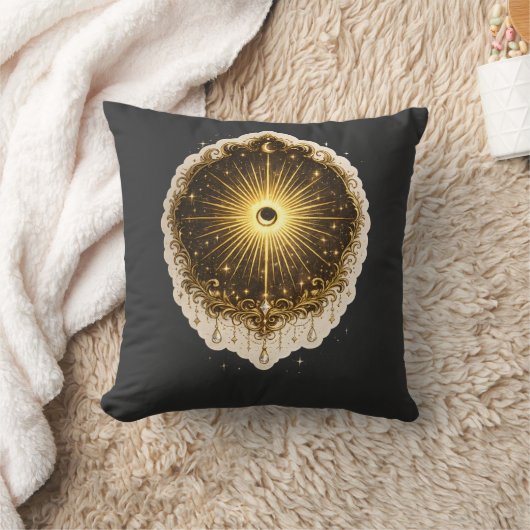 Celestial Sun Moon Symbol Sacred Cosmic Balance クッション (ブランケット)