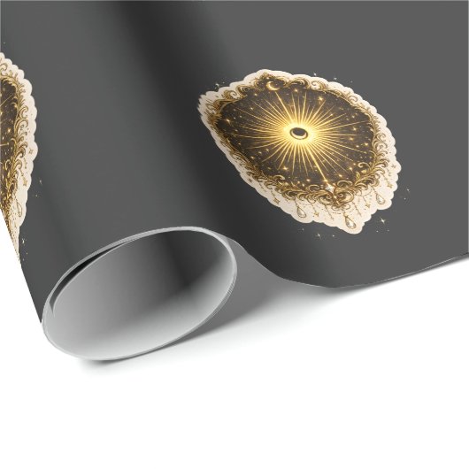 Celestial Sun Moon Symbol Sacred Cosmic Balance ラッピングペーパー (ロールコーナー)