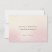 Celestial Sun Moon Watercolor Baby Shower サンキューカード (裏面)