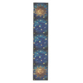 Celestial Sun Personalized ミディアムテーブルランナー (正面)