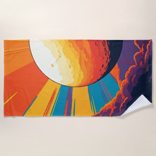 Celestial Sunset Beach Towel ビーチタオル (正面)