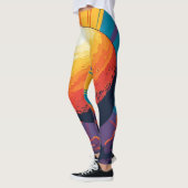 Celestial Sunset – Cosmic Art Activewear  レギンス (左)