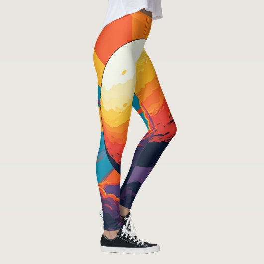 Celestial Sunset – Cosmic Art Activewear レギンス (右)