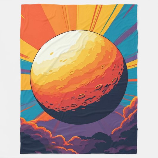 Celestial Sunset Fleece Blanket フリースブランケット (正面)