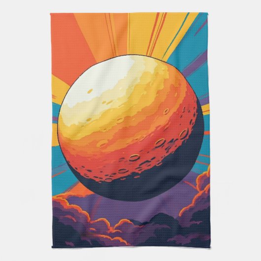 Celestial Sunset Kitchen Towel キッチンタオル (縦)