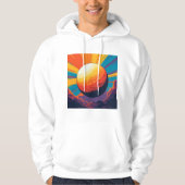 Celestial Sunset Men’s T-Shirt Hoodie パーカ (正面)