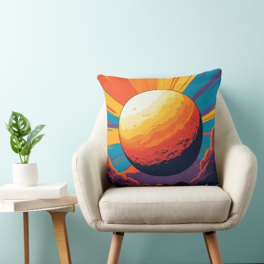 Celestial Sunset Throw Pillow クッション (椅子)