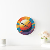 Celestial Sunset Wall Clock ラウンド壁時計 (ホーム)