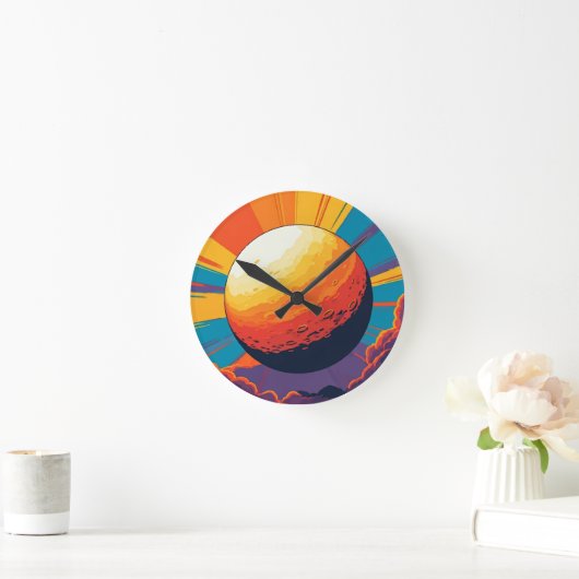 Celestial Sunset Wall Clock ラウンド壁時計 (ホーム)
