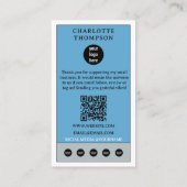 Celestial Tarot Sun Logo Thank You Small Business 名刺 (裏面)