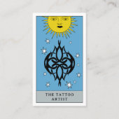 Celestial Tarot Sun Tattoo Artist Piercer Logo 名刺 (正面)