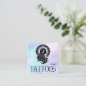 Celestial Tattoo Salon Holographic スクエア名刺 (スタンド正面)