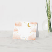 Celestial Thank You Card | Watercolor Clouds サンキューカード (裏面)