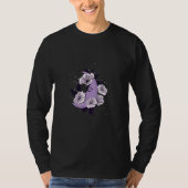 Celestial Tropics Purple Moon Flower Tシャツ (正面)