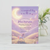 Celestial Unicorn Birthday Party 招待状 (スタンド正面)