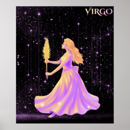 Celestial Virgo – Astrology Art ポスター