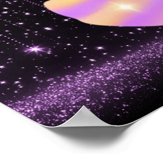 Celestial Virgo – Astrology Art ポスター (角)