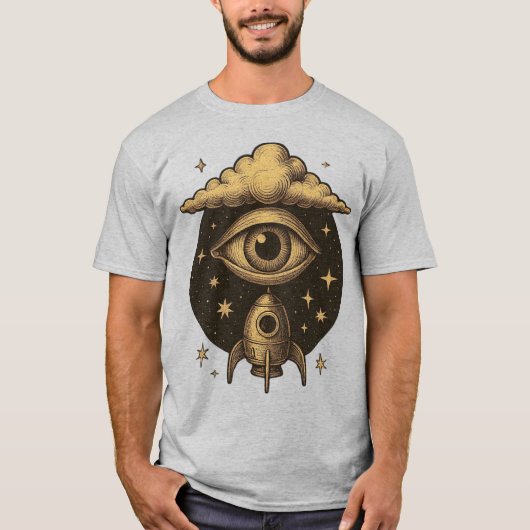 CELESTIAL VISION – The Eye That Launches Dreams Tシャツ (正面)