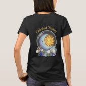 Celestial Visions | かわいい太陽と月タロットクリスタル Tシャツ (裏面)