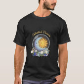 Celestial Visions | Cute Sun and Moon Tarot Crysta Tシャツ (正面)