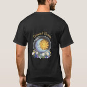 Celestial Visions | Cute Sun and Moon Tarot Crysta Tシャツ (裏面)