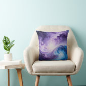 Celestial Vortex: Indigo and Amethyst クッション (椅子)