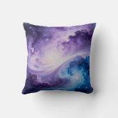 Celestial Vortex: Indigo and Amethyst クッション (裏面)
