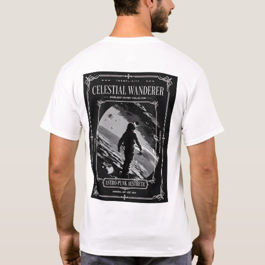 Celestial Wanderer Astro-Punk Tシャツ (裏面)