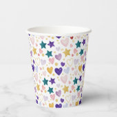 Celestial Watercolor Hearts 紙コップ (裏面)