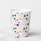 Celestial Watercolor Hearts 紙コップ (右)