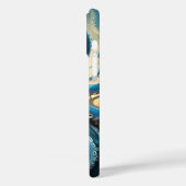 Celestial Waves: The Blue Octopus Fractal Art Case-Mate iPhoneケース (裏面 / 左)