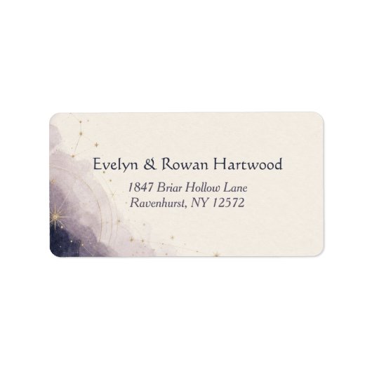 Celestial Wedding Address Labels ラベル (正面)