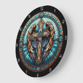 Celestial Winged Cross ラージ壁時計 (傾斜)