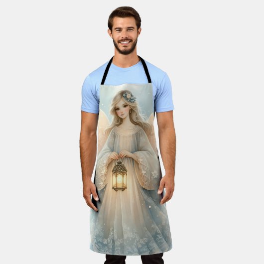 Celestial Winter Angel Lantern of Grace エプロン (着用した状態)