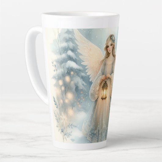 Celestial Winter Angel Lantern of Grace カフェラテマグ (左アングル)