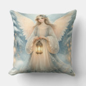 Celestial Winter Angel Lantern of Grace クッション (正面)