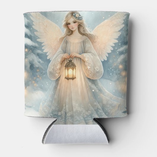 Celestial Winter Angel Lantern of Grace 缶クーラー (正面)