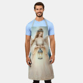 Celestial Winter Angel Lantern of Hope エプロン (着用した状態)