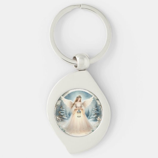 Celestial Winter Angel Lantern of Hope キーホルダー (正面)