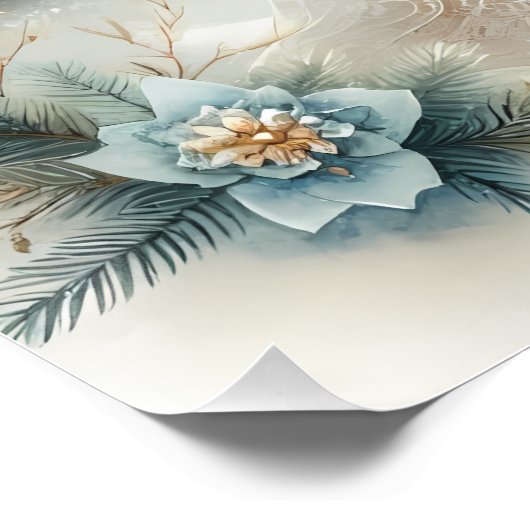 Celestial Winter Angel Lantern of Hope ポスター (コーナー)