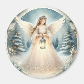 Celestial Winter Angel Lantern of Hope マグネット (正面)