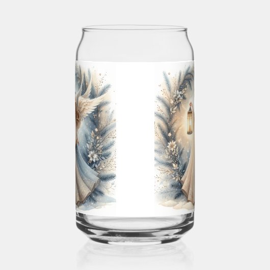Celestial Winter Angel Lantern of Peace ガラス缶 (左)